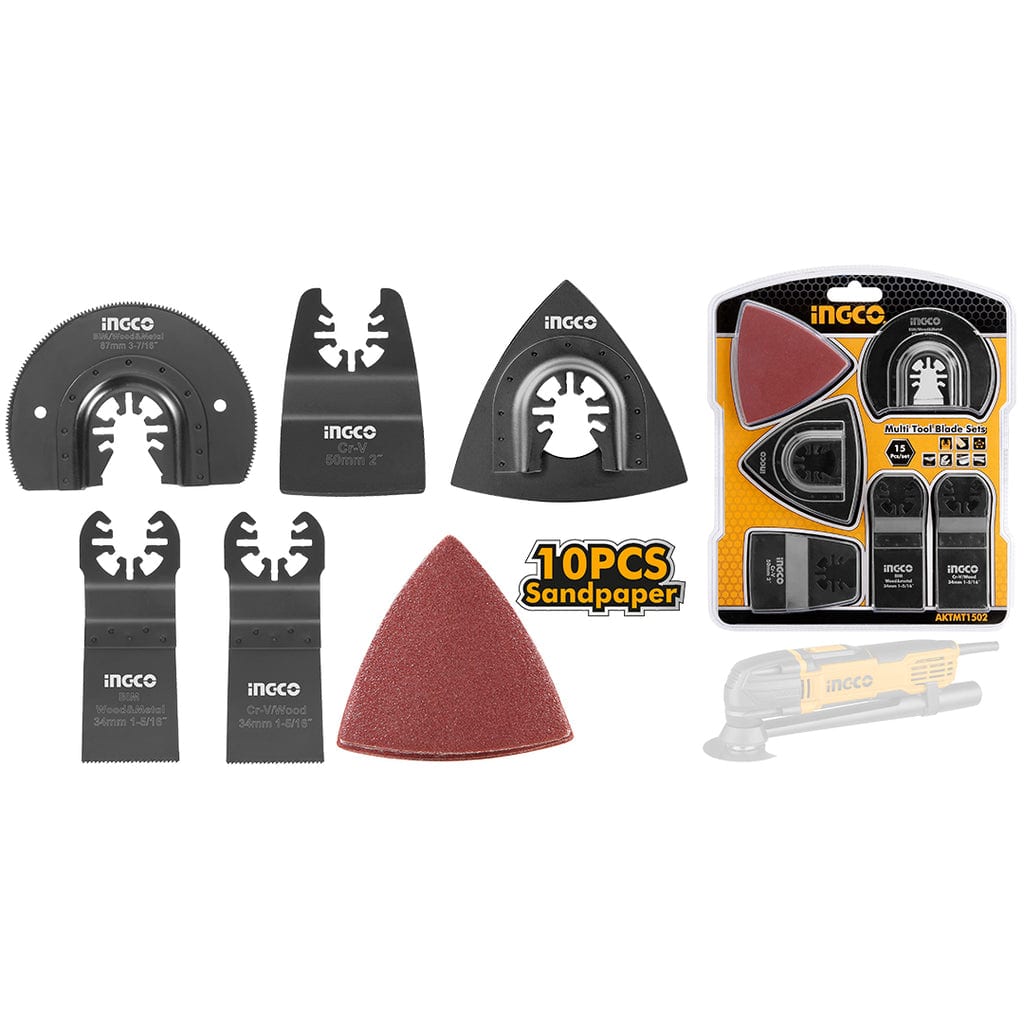 SET ACCESORIOS MULTICORTADORA 15 PCS INGCO (AKTMT1502)