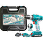 TALADRO INALAMBRICO 20V + 10MM 1500 RPM C/LED + C/2BAT + C/CARG (TIDLI20012)