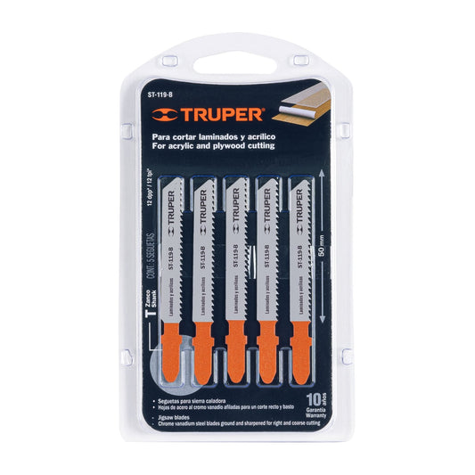 SET SEGUETAS TRUPER 5 PZAS LAMINADOS-ACRILICO 50MM (ST-119B)