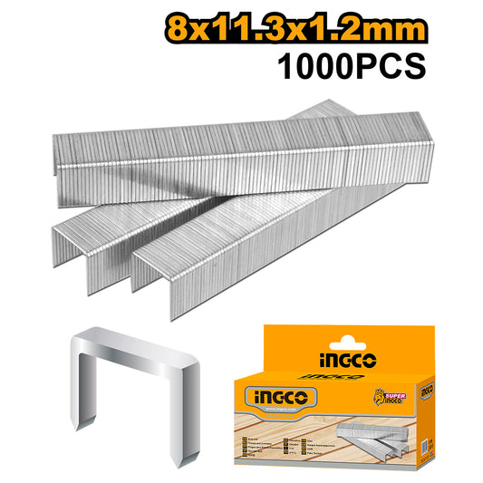 GRAPAS 1000 PIEZAS 8X1.2 MM INGCO (STS0208)