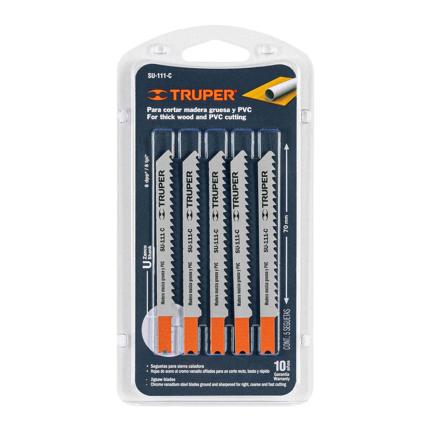 SET SEGUETAS TRUPER 5PZAS MADERA-PVC (SU-111-C)