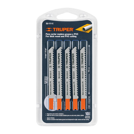 SET SEGUETAS TRUPER 5PZAS MADERA-PVC (SU-111-C)