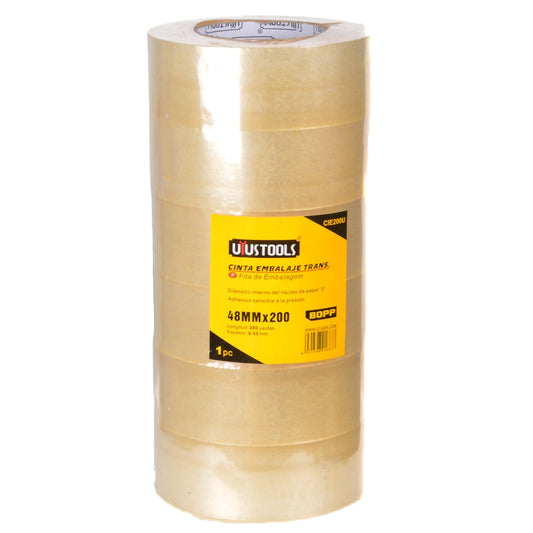 CINTA EMBALAJE TRANS 48MM180 MTS UYU (CIE200U)