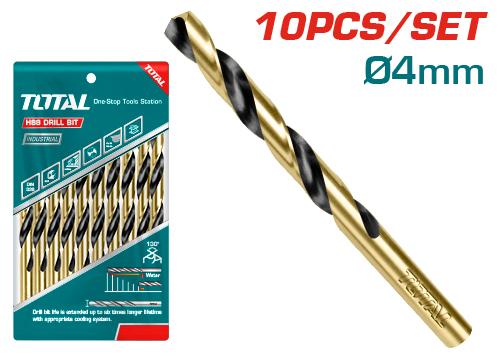 BROCA METAL HSS TOTAL 6MM X 93MM - BOLSO 10 PCS (TAC100603)