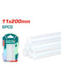 SET SILICONA EN BARRA TOTAL 20CM - 6UNI (TACGT2061)