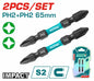 JGO PUNTAS DESTORNILLADOR 2PCS PH2+2 65M (TACIM72PH265)