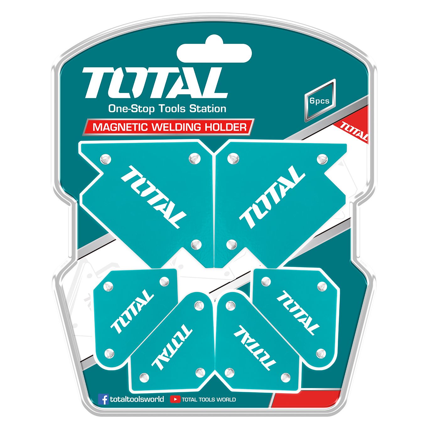 JUEGO DE SOPORTE DE SOLDADURA MAGNETICA TOTAL 6 PZAS. (TAMWH6002)