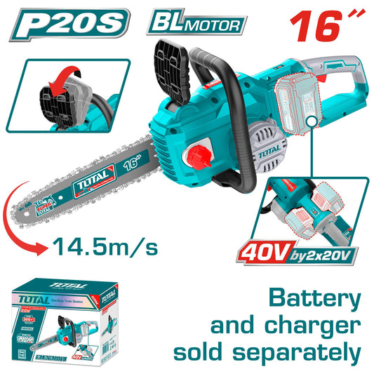 MOTOSIERRA INALAMBRICA 16'' 40V TOTAL (TGSLI40168)