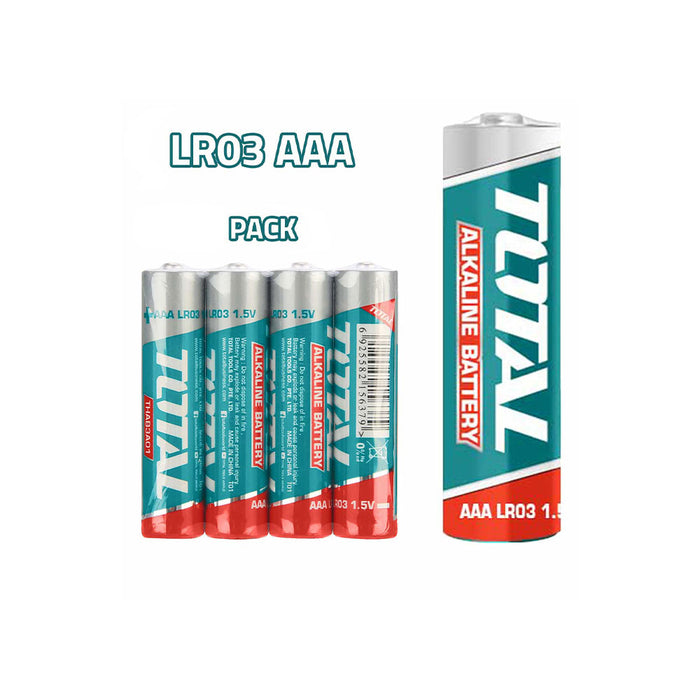 4 PILAS ALCALINAS 1.5V AAA TOTAL 1300MAH (THAB3A01)