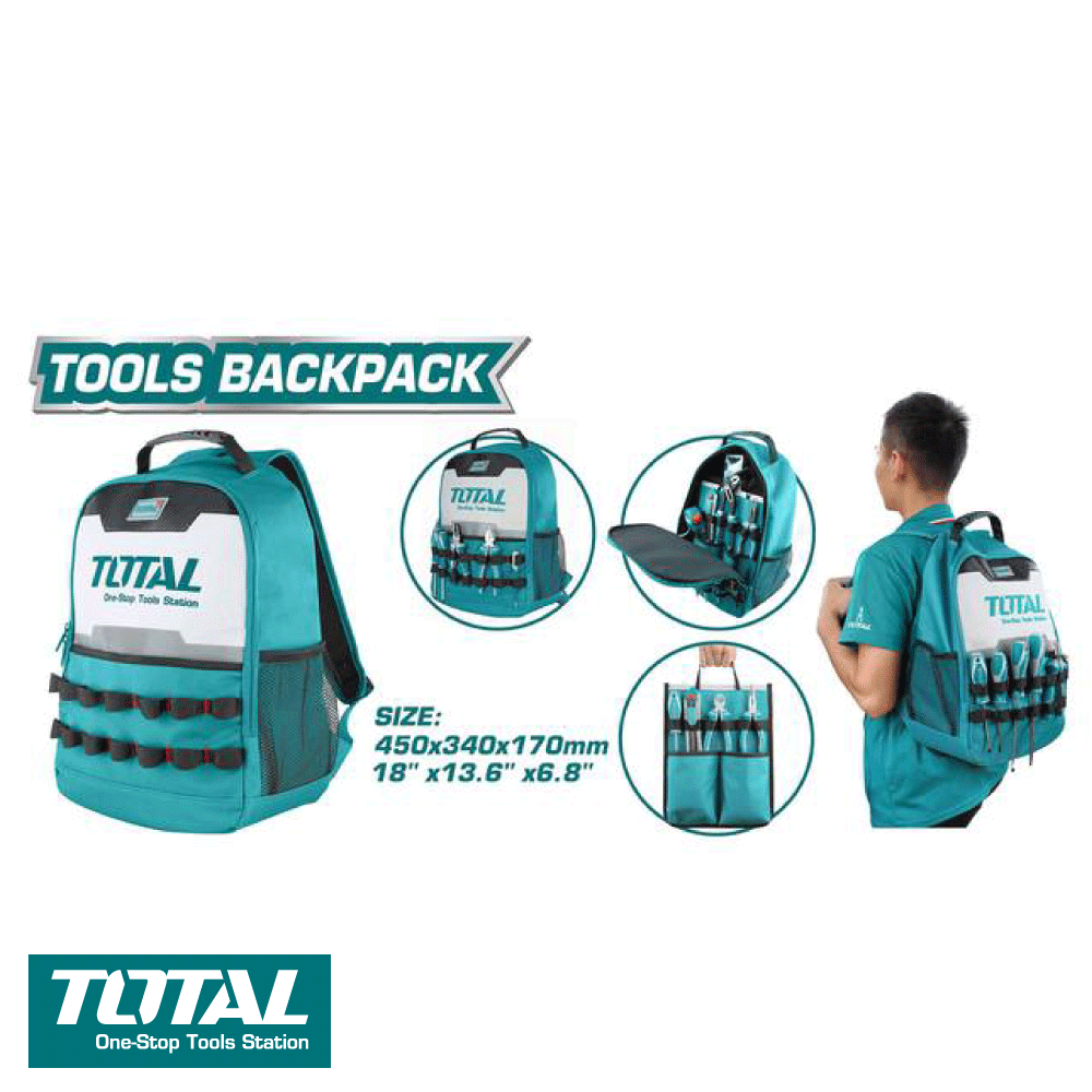 MOCHILA PORTA HERRAMIENTAS TOTAL (THBP0201)