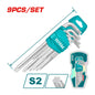JUEGO LLAVE HEXAGONAL TORX TOTAL 9 PCS INDUSTRIAL (THT106392)