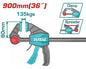 PRENSA SARGENTO DE BARRA TOTAL 36´´ (THT1346803)