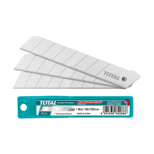 JUEGO TOTAL DE 10 CUCHILLAS DE 18MM SS (THT519112)