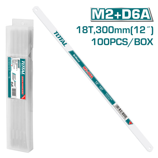 HOJA DE SIERRA TOTAL 12" BI-METAL M2+D6A 18D 300MM (THT572188)