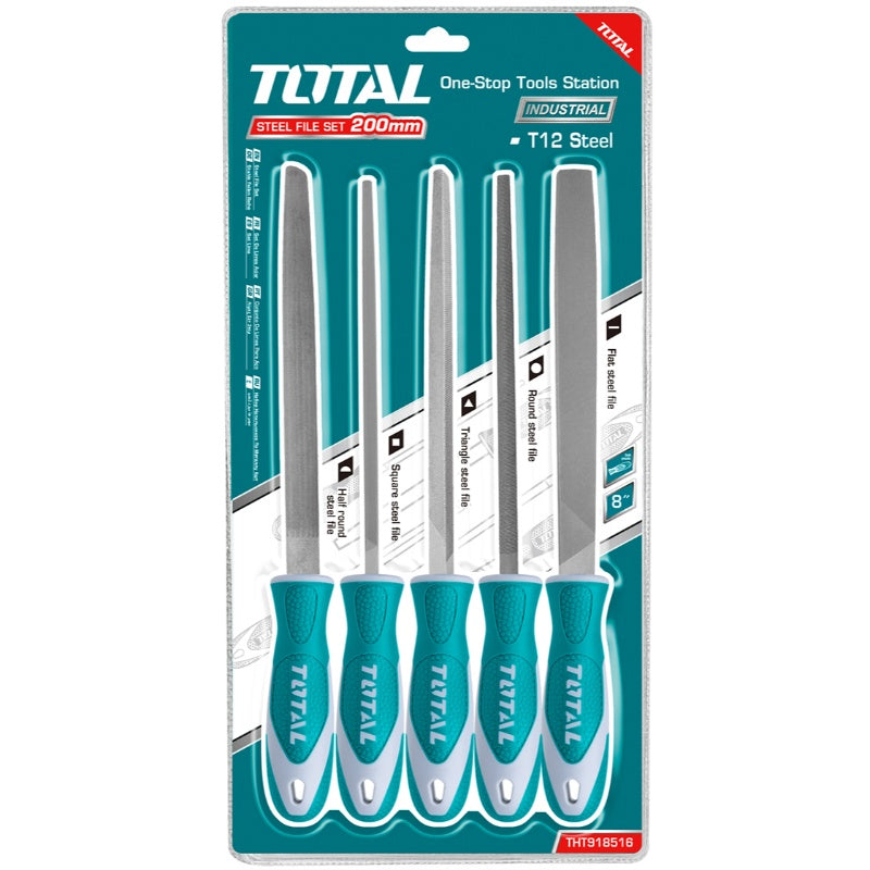 JUEGO DE LIMAS TOTAL 5 PIEZAS INDUSTRIAL (THT918516)
