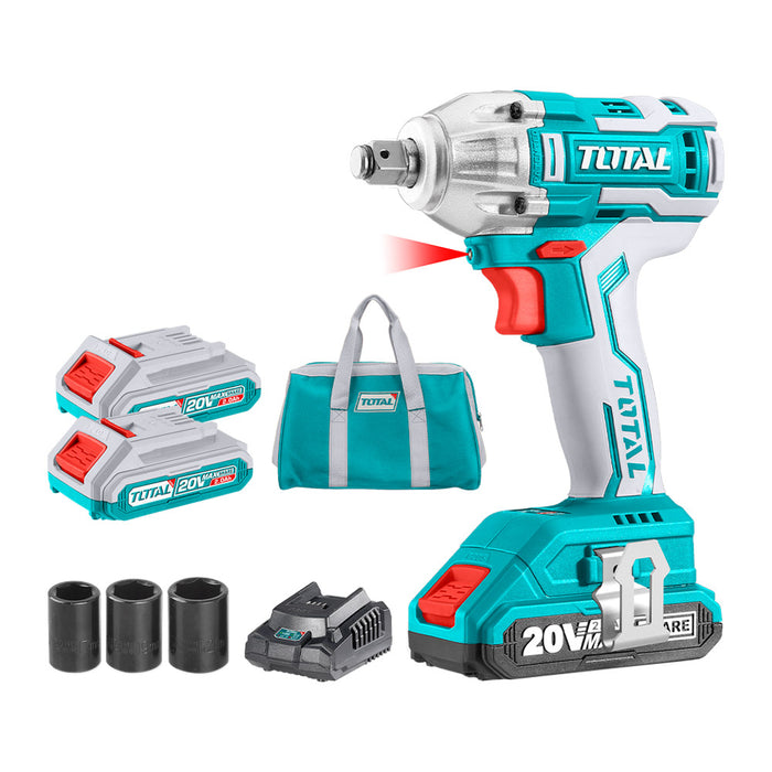 LLAVE DE IMPACTO INALÁMBRICO 1/2'' 20V 500NM TOTAL (TIWLI2050)