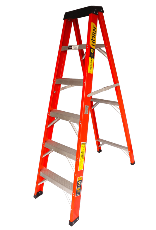 ESCALERA DE TIJERA FIBRA DE VIDRIO 1.5MX4 PELDAÑOS LADDER (FM210-104II)