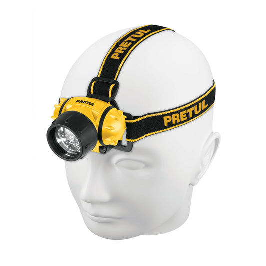 LINTERNA DE MINERO 3 LEDS 65 LM PRETUL DE PILAS AAA (LI-CA-3AAAP)