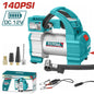COMPRESOR DE AIRE TOTAL 12V 10BAR 35 L/MIN C/LUZ LED (TTAC1406)