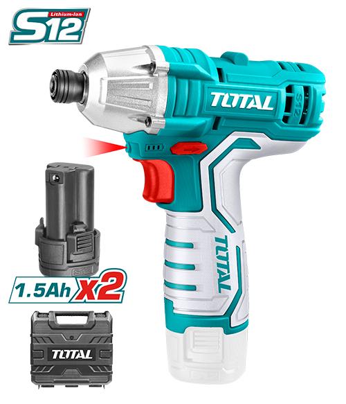 LLAVE DE IMPACTO TOTAL INALAMBRICA 12V-2 BATERIAS TORQ (TIRLI1201-7)