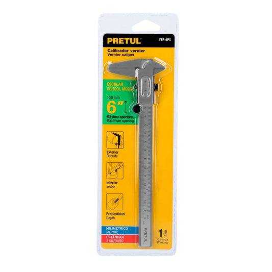 PIE DE METRO METALICO DE 6" (VER-6PX)