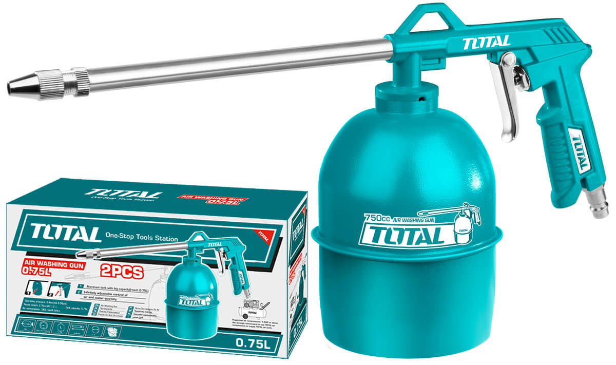 PISTOLA PULVERIZADORA NEUMATICA TOTAL 750CC (TAT20751)