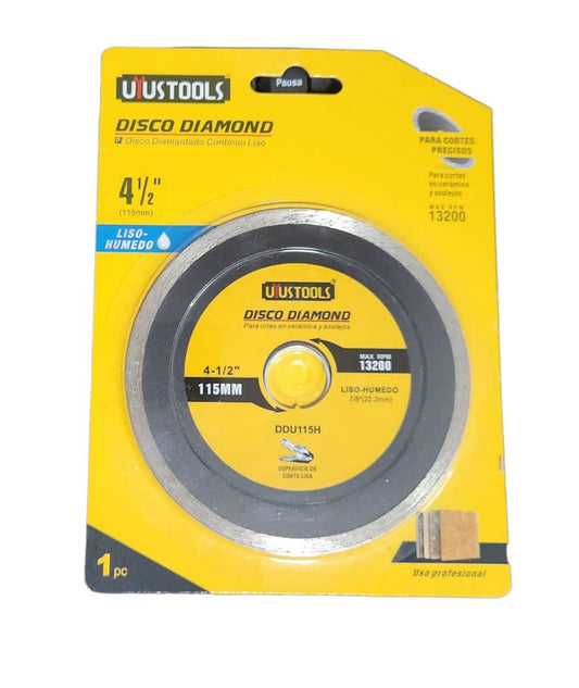 DISCO DIAMANTADO CONTINUO 4 1/2 UYUSTOOLS (DDU115H)