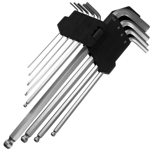 JUEGO LLAVE ALLEN LARGO 9 PCS 1,5 - 10MM UYUSTOOLS  (YAA903)