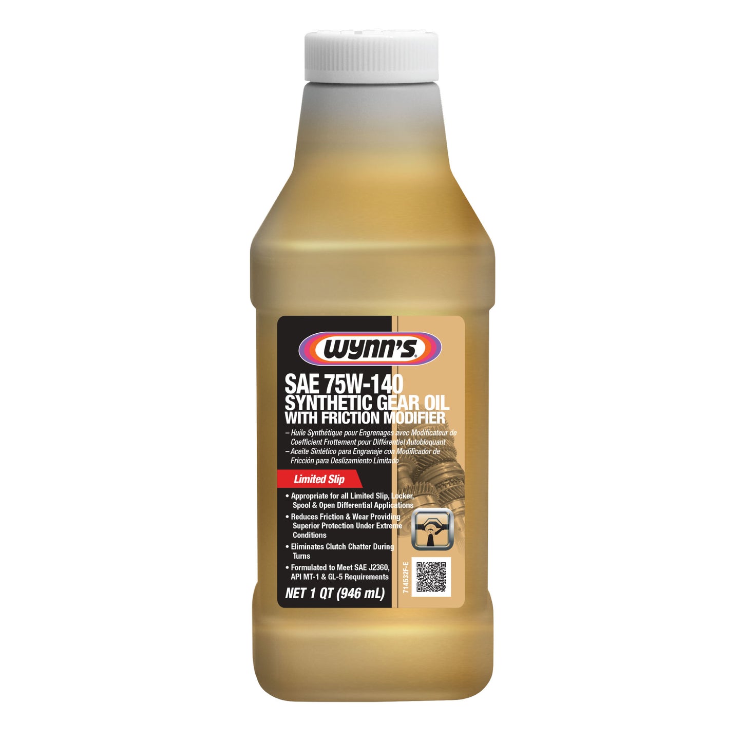 WYNN´´S SYNTHETIC GEAR OIL 75W-140 946 ML.