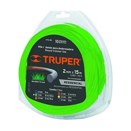 NYLON ORILLADORA 2,4mm X 15mts RD UYUSTOOLS  (HIL01R)