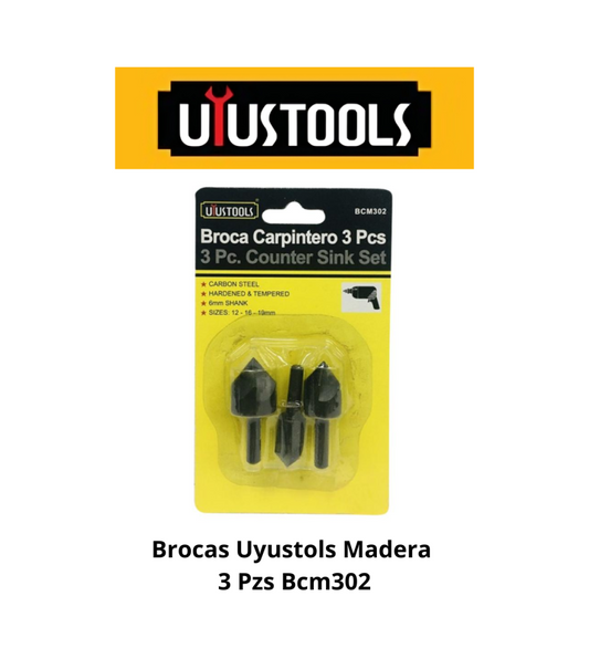 BROCA CARPINTERO 3PCS TAIWAN   (BCM302)