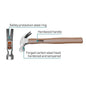 MARTILLO CARPINTERO MANGO DE MADERA 16OZ TOTAL (THTW7316)