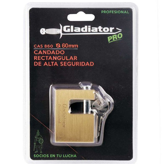 CANDADO GLADIATOR ALTA SEGURIDAD 60MM (CAS 860)