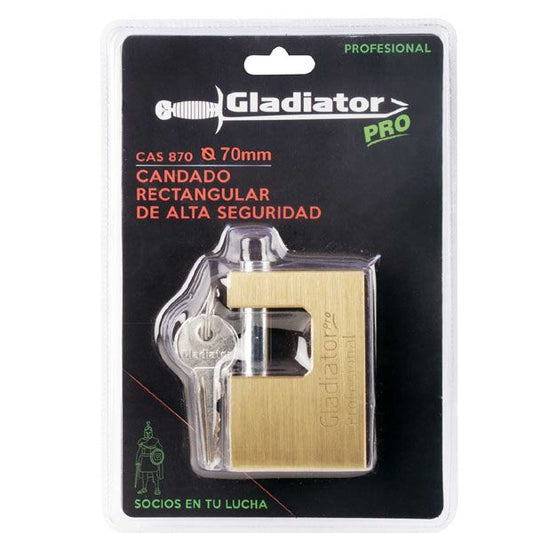 CANDADO GLADIATOR ALTA SEGURIDAD 70MM (CAS 870)