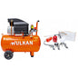 MOTOCOMPRESOR 100LTS 3HP + KIT DE 5 PIEZAS WULKAN (WCK-100)