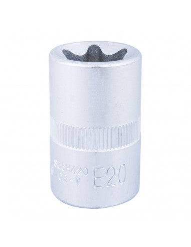 DADO TORX HEMBRA CUADRANTE 1/2´´ E20 JONNESWAY (S06H420)