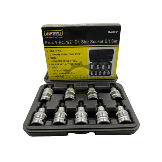 DADO TORX PROFESIONAL 9PCS TAIWAN 55MM   (DAX901)