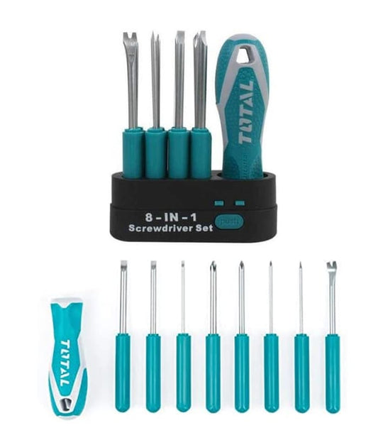 JUEGO DE DESTORNILLADOR TOTAL 8 EN 1 INDUSTRIAL (THT250906)