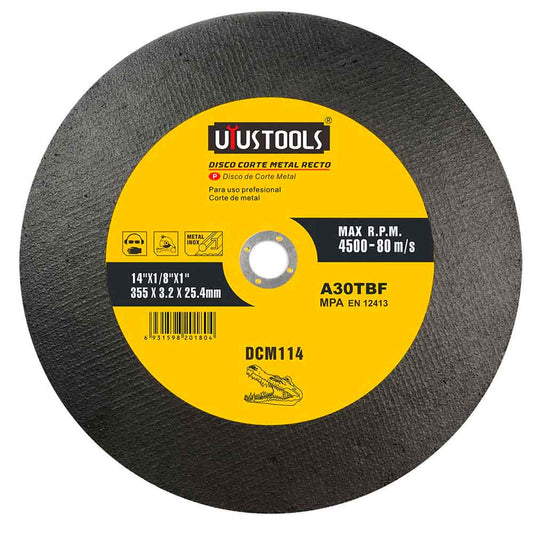 DISCO CORTE METAL 14 x 32mm RECTO (DCM114)