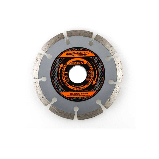 DISCO GLADIATOR 4 1/2´´ X 7/8´´ DIAMANTADO SEGMENTADO CONCRETO Y CERAMICA (DS 8115/1)