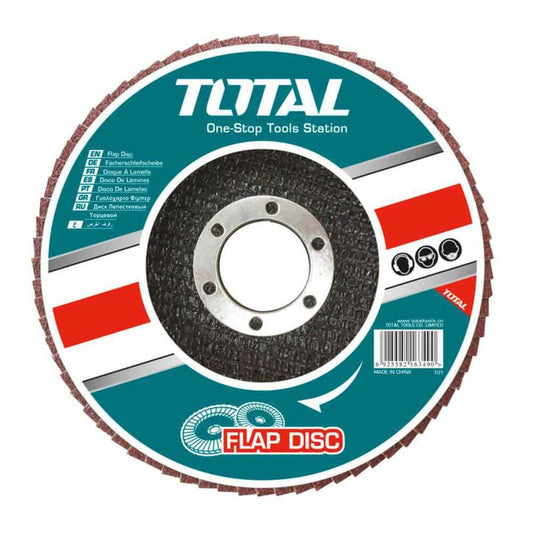 DISCO TRASLAPADO TOTAL 4 1/2´´ X 7/8´´ ACERO GRANO 40 (TAC631151)