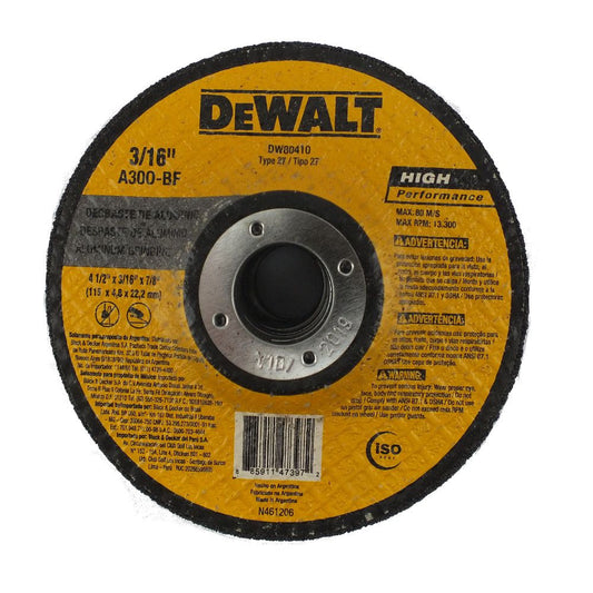 DISCO LIJA TRASLAPADO DEWALT 4 1/2´´ X 7/8´´ CERAMICO N80 (DW8410C)