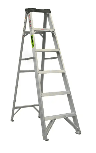 ESCALERA DE TIJERA ALUMINIO 145KG 6 PELDAÑOS MIRLO (XG-106B6)