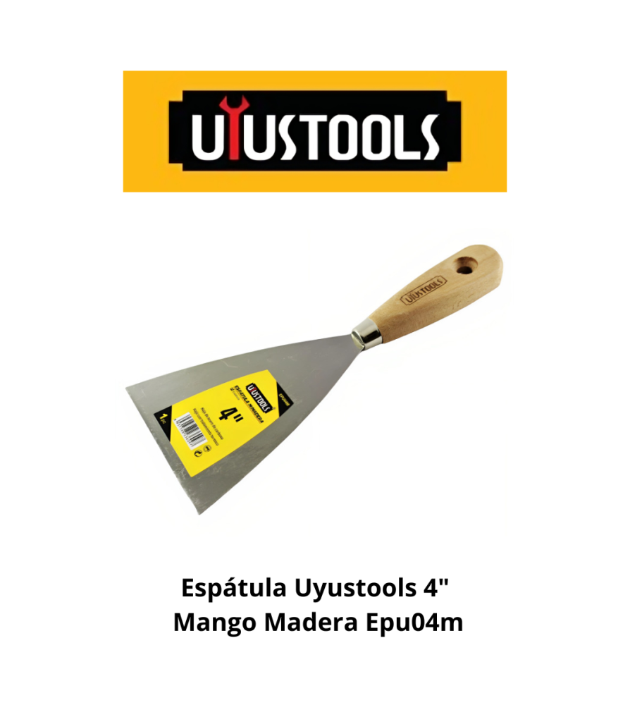 ESPATULA 4 ACERO INOX M/PLAST DOB COLOR UYUSTOOLS  (EPU304)