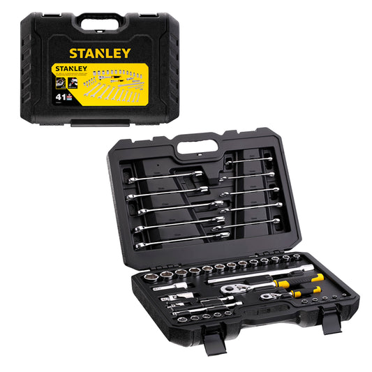 SET MECANICO DADOS Y LLAVES STANLEY 41 PZAS. (STMT82832-1)
