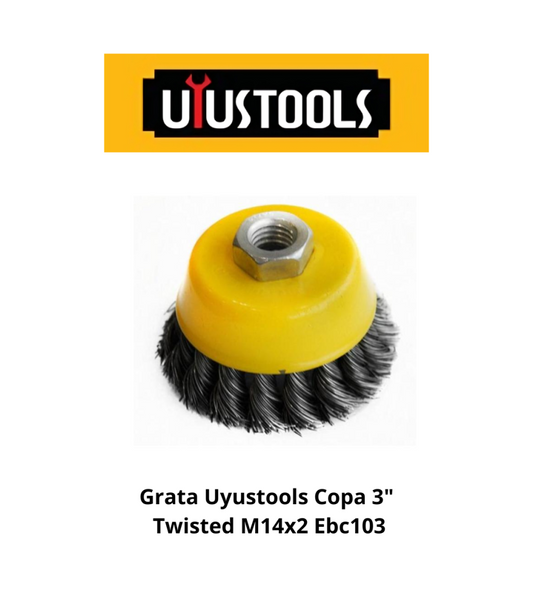 GRATA COPA TRENZADA 3'' UYUSTOOLS  (EBC103)