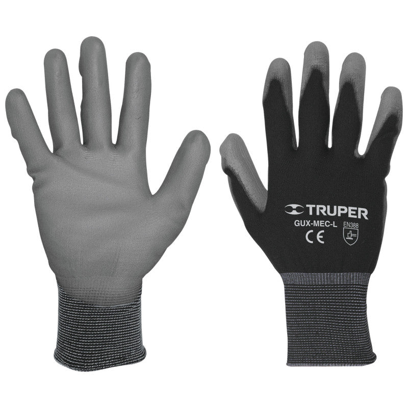 GUANTES NYLON POLIURETANO TRUPER TALLA L (GU-113)