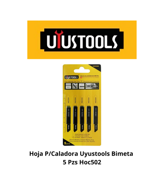 SET 5 UN HOJA CALADORA BI-METAL UYUSTOOLS   (HOC502)
