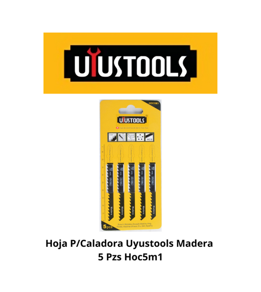 SET 5 UN HOJA CALADORA P/MADERA UYUSTOOLS  (HOC5M1)