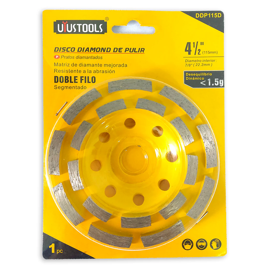 DISCO DIAMANTADO PULIR 4 1/2 UYUSTOOLS (DDP115)